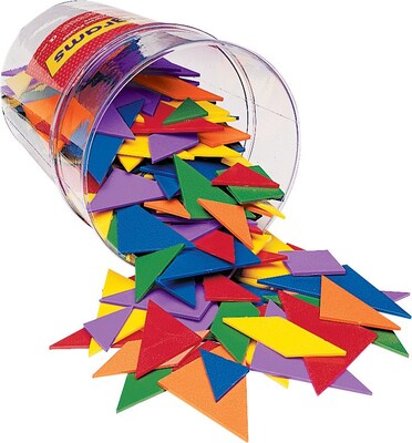 Learning Resources Class Pack Tangrams, 6 Colors, Set of 30
