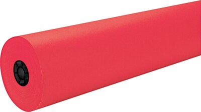 Pacon Peacock Flame Retardant Art Rolls, 76 lbs., Cherry Red, 36"W x 1,000'L
