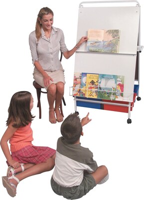 Best-Rite® Easels/Dry-Erase, Double Sided Easel with Tubs