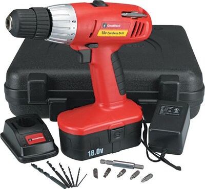 Great Neck® GNS80167 18 V 2 Speed Cordless Drill