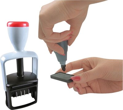 2000 Plus Ink Refills for Self-Inking Stamp Pads, Black, 24/Carton (032962-CT)