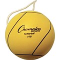 Rubber-Covered Tether Ball with Nylon Tether, Optic Yellow