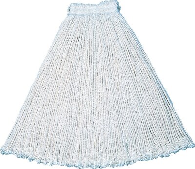 Cut-End Cotton Mop #32, Economy, White, 12/Ct