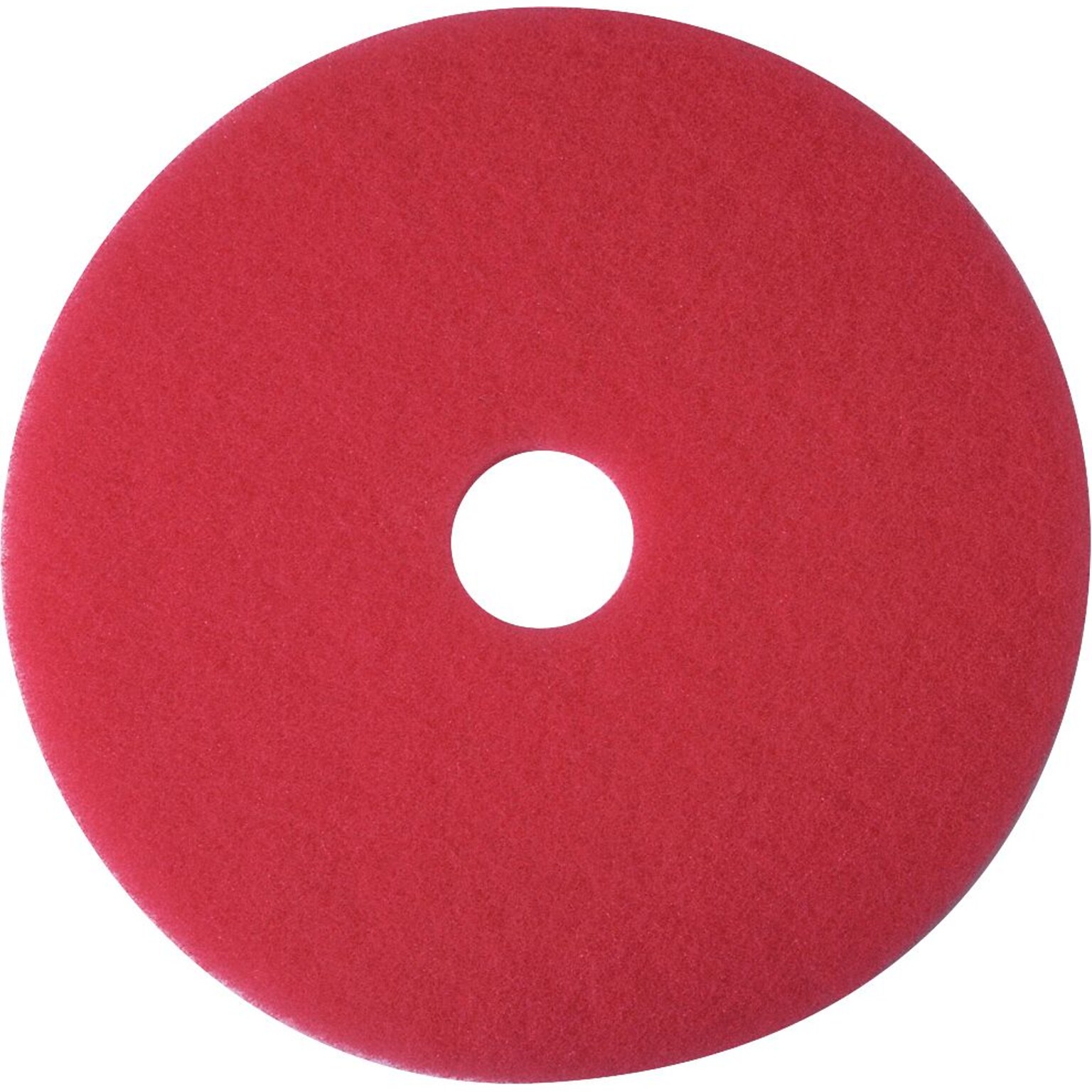 3M 17 Buffing Floor Pad, Red, 5/Carton (510017)