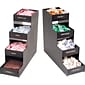 Vertiflex Condiment Organizer, 4 Shelves, 8 Compartments, 15-7/8"H x 6"W x 19"D, Black (VFC-1916RC)