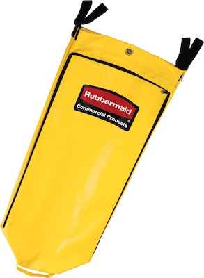 Rubbermaid Commercial Cleaning Cart Replacement Bag, Yellow Vinyl, 34 gal. Capacity (1966881)