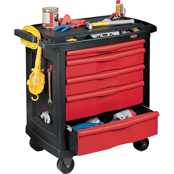 Rubbermaid 5-Drawer Mobile Workcenter (FG773488BLA)