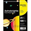 Astrobrights Wausau 8.5 x 11 Color Copy Paper, 24 lbs., Assorted Warm Colors, 500 Sheets/Ream (WAU20272)