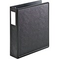 Cardinal SuperLife Easy Open Heavy Duty 3 3-Ring Non-View Binders, D-Ring, Black (14032)
