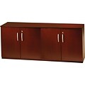 Safco Corsica Conference Room Low Wall Cabinet with Wood Doors, Sierra Cherry, 29/12H x 72W x 19D