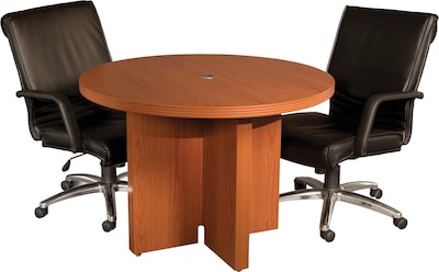 Safco Aberdeen™ Round Table, Cherry, 29 1/2H x 42 Diameter
