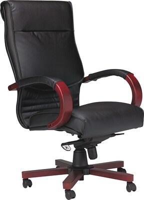 Mayline Corsica Leather Executive Chair, Black (CSMAH)
