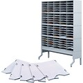Safco E-Z Sort® 5-Compartment Mail Sorters, 11 x 12.5, Gray (7753GR)