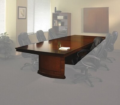 Safco Sorrento 144W Rectangular Conference Table, Bourbon Cherry (SC12SCR)