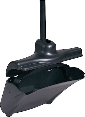 Rubbermaid Lobby Pro® Upright Dustpan with Cover, Black, 11 1/4W
