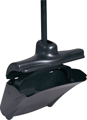 Rubbermaid Lobby Pro® Upright Dustpan with Cover, Black, 11 1/4W