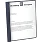 Oxford Clear Front Report Covers, Dark Blue, 8 1/2" x 11", 25/Box (55838EE)