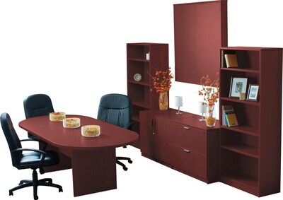 Offices To Go 2-Drawer Lateral File Cabinet, Letter/Legal, American Mahogany, 36W (TDSL3622LFAML)