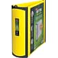 Staples® Better 3" 3 Ring View Binder with D-Rings, Yellow (20245)