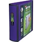 Staples® Better 2" 3 Ring View Binder with D-Rings, Purple (20247)