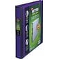 Staples® Better 1" 3 Ring View Binder with D-Rings, Purple (19065)