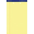 Ampad Notepad, 8.5 x 14, Wide Ruled, Canary, 50 Sheets/Pad, 12 Pads/Pack (20-233)