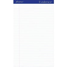 Ampad Evidence Notepad, 8.5 x 14, Wide Ruled, White, 50 Sheets/Pad, 12 Pads/Pack (TOP 20-320)