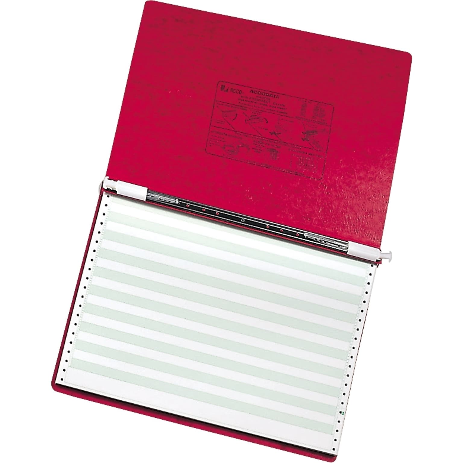 ACCO Presstex 6 Ringless Hanging Binder, Red (54079)