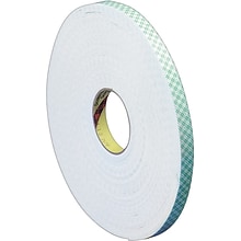 Scotch Double-Coated Foam Tape, White, 3/8 x 36 Yards