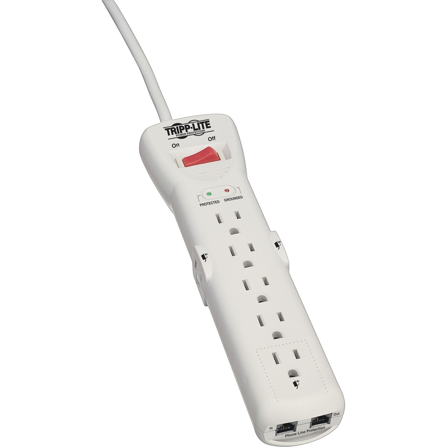 Tripp Lite 7 Outlet Surge Suppressor, 7 Cord, 2520 Joules (SUPER7TEL)