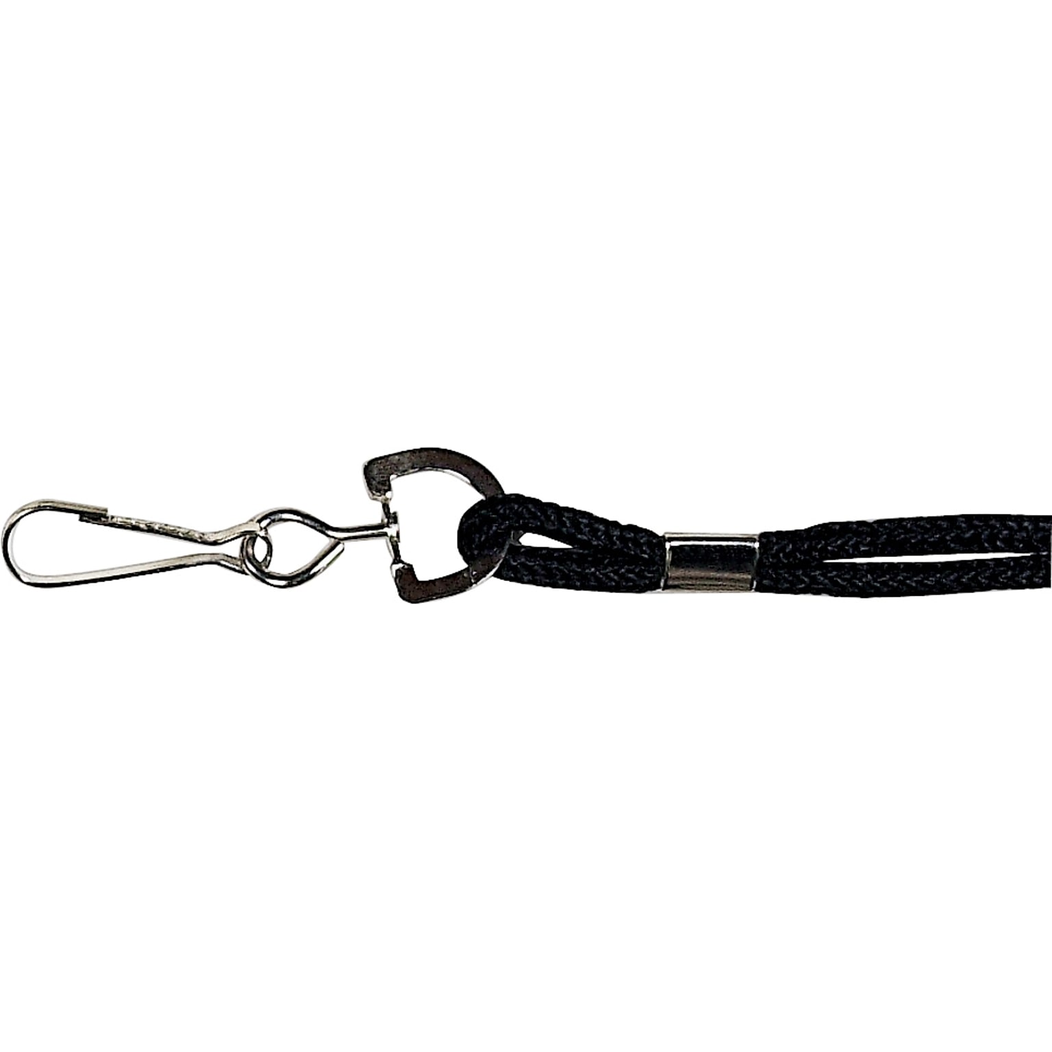 Baumgartens Standard Nylon Lanyard, 36L, Black (68909)