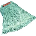 Rubbermaid Commercial Products Super Stitch 24 oz. Blend Wet Mop, 1 Headband, Green (FGD21306GR00)