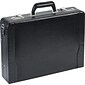 Solo New York Premium Leather 16" Laptop Attache, Hard-sided with Combination Locks, Black, 488