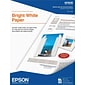 Epson® Premium Photo Paper; 8 1/2" x 11", Bright White/Ultra Smooth, 500 Sheets