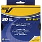 Hook and Loop Tape, Roll, Sticky Back, 3/4"x30', Black