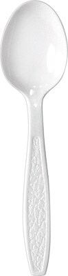 Solo Guildware® Extra Heavyweight Polystyrene Teaspoon, Clear, 1000/Carton
