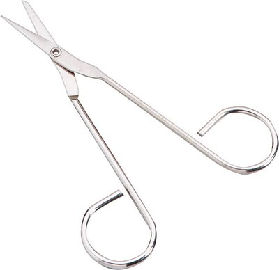 First  Aid Only Scissors, Bent, Nickel Plated (730018)