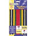 Chenille Kraft Wax Works Strips, Bright Hues Colors, 48 Pieces