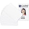 C-Line PVC Video Grade ID Badge Card, White, 3 3/8 x 2 1/8, 100/Pk