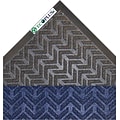 Crown® EcoPlus™ Scraper/Wiper Entrance Mat, 35x59, Polyester, Blue