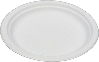 Eco-Products® Compostable Sugarcane Plates, 6, 50/Pack (ECOEPP016PK)