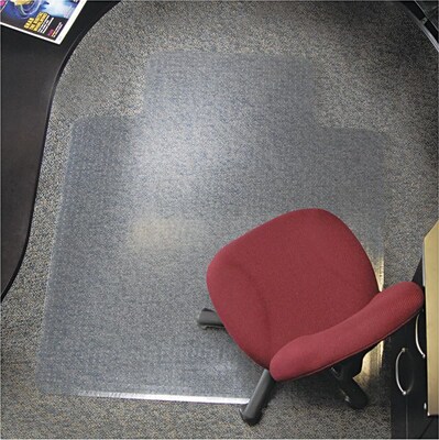 ES Robbins® EverLife™ Chair Mats for High to Extra-High Pile Carpet, 45 X 53, Carpets, Clear (124154)