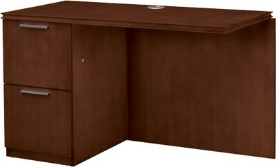 HON® Arrive Wood Veneer Base Left Return, 29 1/2H x 48W x 24D, Shaker Cherry