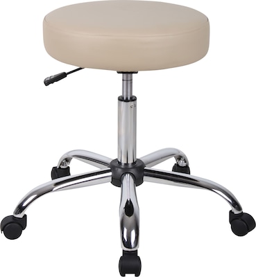 Boss® B245 Series Medical Stool with Back, Beige