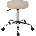 Boss® B245 Series Medical Stool with Back, Beige