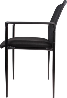 Boss Fabric Guest Chair, Black (B6909-BK)