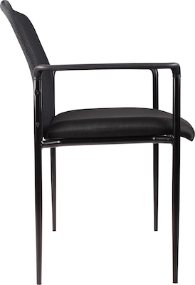 Boss Fabric Guest Chair, Black (B6909-BK)