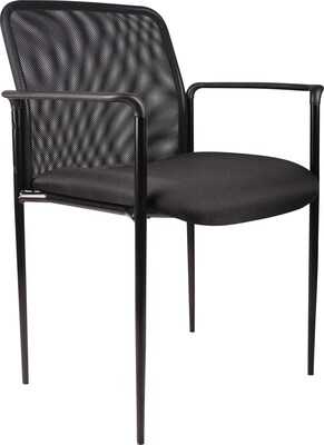 Boss Fabric Guest Chair, Black (B6909-BK)