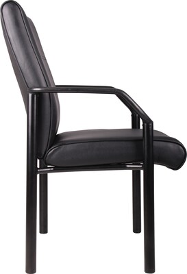 Boss Leather Guest Chair, Black (B689)