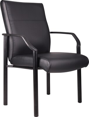 Boss Leather Guest Chair, Black (B689)